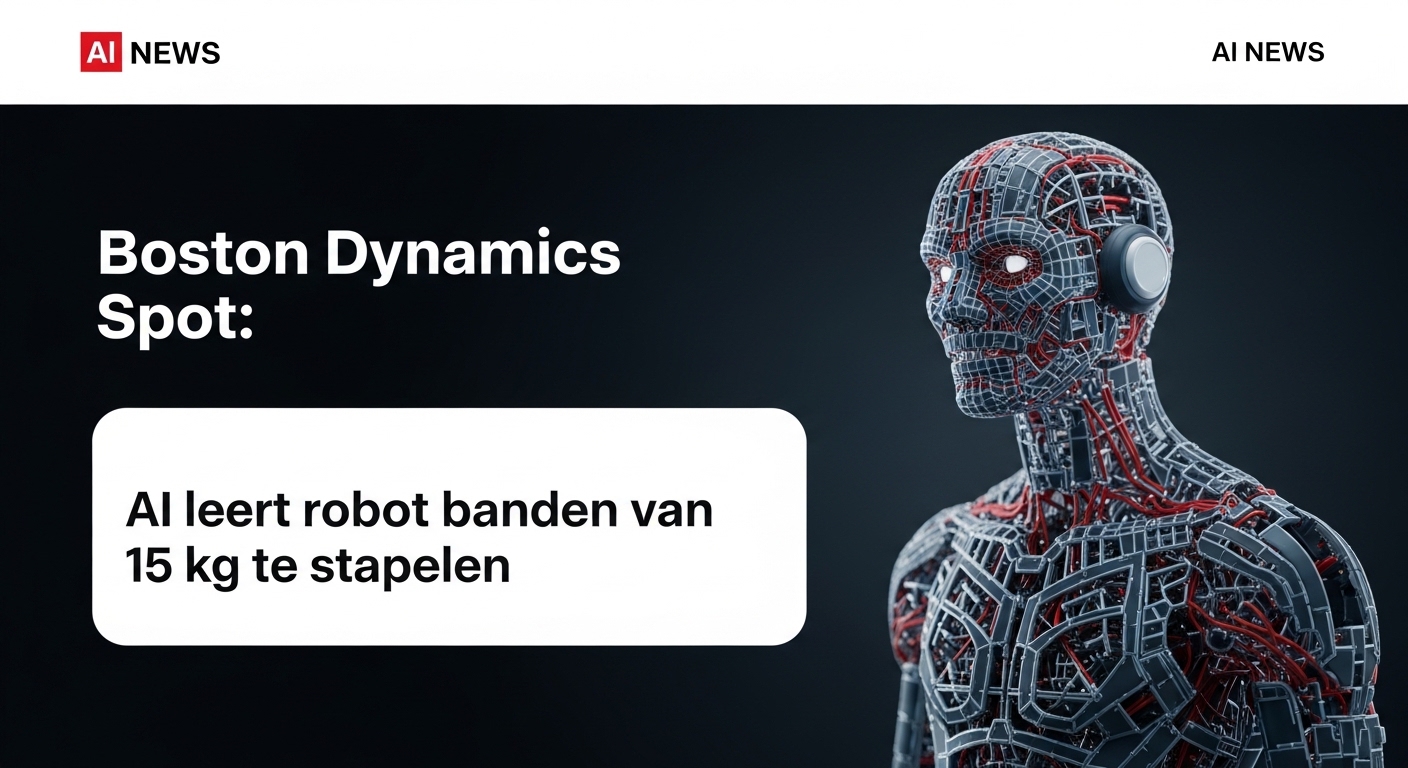 Boston Dynamics Spot: AI leert robot banden van 15 kg te stapelen