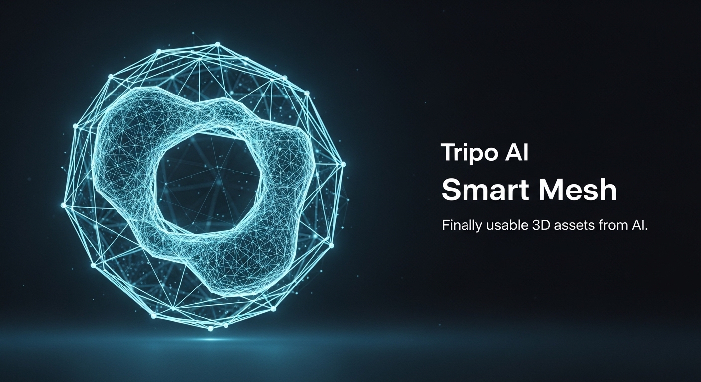 Smart Mesh van Tripo AI: eindelijk bruikbare 3D-assets uit AI